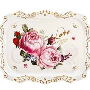 NEW 🔹Melamine Floral Service Tray 🌸